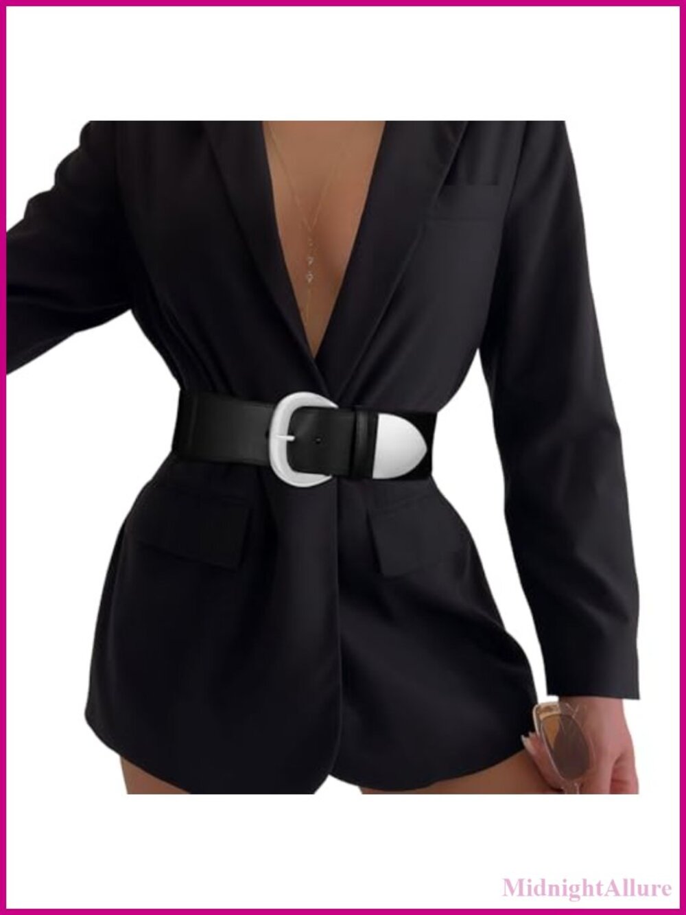 Wide Elastic Waist Belt for Dresses Fashion Thick Stretchy Women's Belt